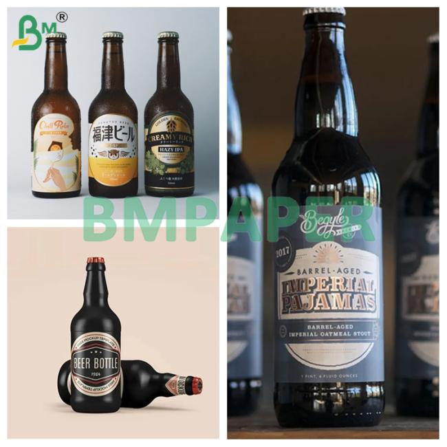 80gsm 90gsm Metallic Silver Beer Label Paper For Beer Bottles And Cans 80gsm 90gsm Metallic Silver Beer Label Paper For Beer Bottles And Cans