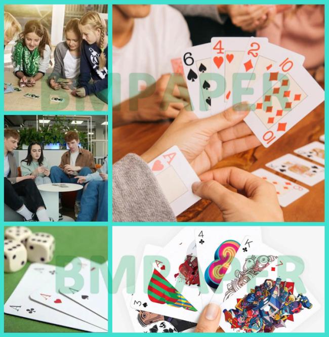 290gsm 300gsm White Board Black Center For Playing Card 70 x 95cm C2S Coated 290gsm 300gsm White Board Black Center For Playing Card 70 x 95cm C2S Coated