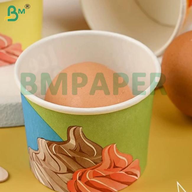 240gsm+15gsm High Strength Glossy Paper Bowl Paper For Hot Drink Hot Food Packaging Bowl 240gsm+15gsm High Strength Glossy Paper Bowl Paper For Hot Drink Hot Food Packaging Bowl