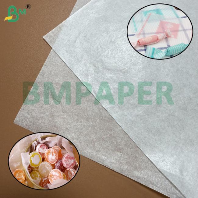 30gsm Food-Safe Wax Coated White Base Paper For Candy Wrapping 900mm 1050mm 30gsm Food-Safe Wax Coated White Base Paper For Candy Wrapping 900mm 1050mm