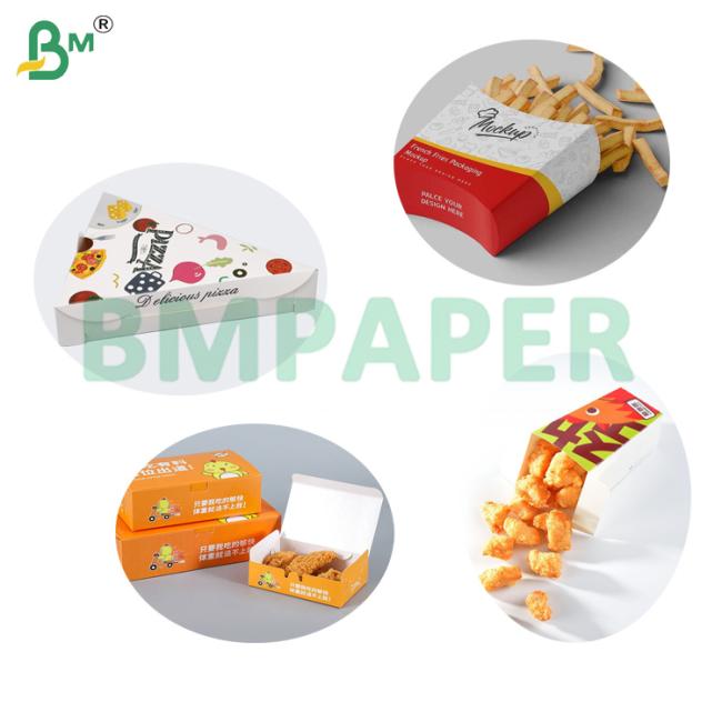 255gsm 355g Kit6 Food Grade Oil-Resistant Cardboard For French Fry Packaging Food Containers 255gsm 355g Kit6 Food Grade Oil-Resistant Cardboard For French Fry Packaging Food Containers