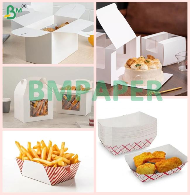 255gsm 275gsm Grease Resistant Cookie Boards French Fries Packaging Carton Board 255gsm 275gsm Grease Resistant Cookie Boards French Fries Packaging Carton Board