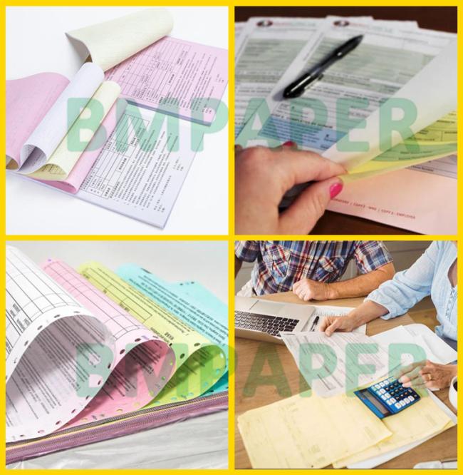 55gsm 75gsm CB CFB CF Carbonless Paper For Office Use Black Image 11" x 17" 55gsm 75gsm CB CFB CF Carbonless Paper For Office Use Black Image 11" x 17"
