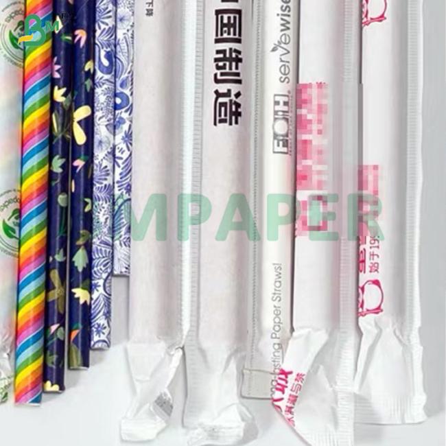 25gsm Straw Wrapping kraft Paper 24mm For Packaging Straw 25gsm Straw Wrapping kraft Paper 24mm For Packaging Straw