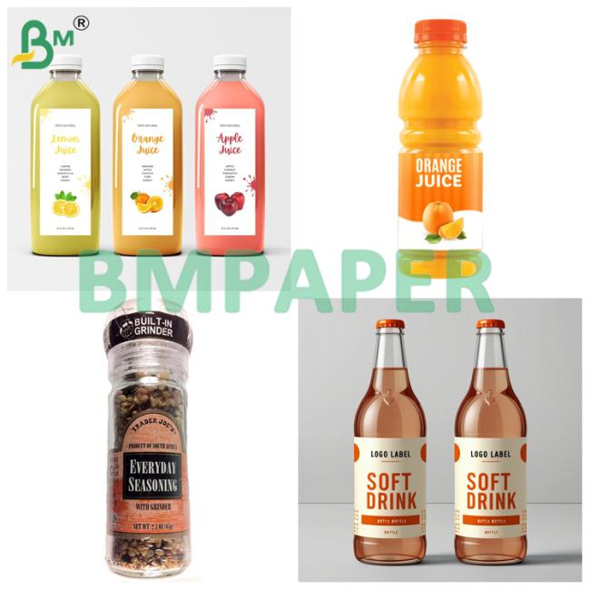 Liquor Bottle Label Base Paper 70gsm 80gsm Wet Strength Water Resistance Liquor Bottle Label Base Paper 70gsm 80gsm Wet Strength Water Resistance