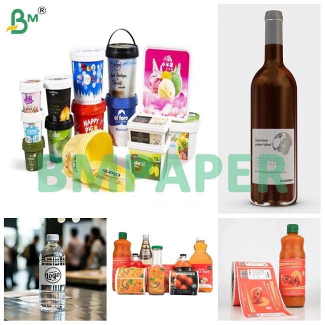 Frozen Food Labels White Wet Strength Base Paper for Bottle & Beer Frozen Food Labels White Wet Strength Base Paper for Bottle & Beer