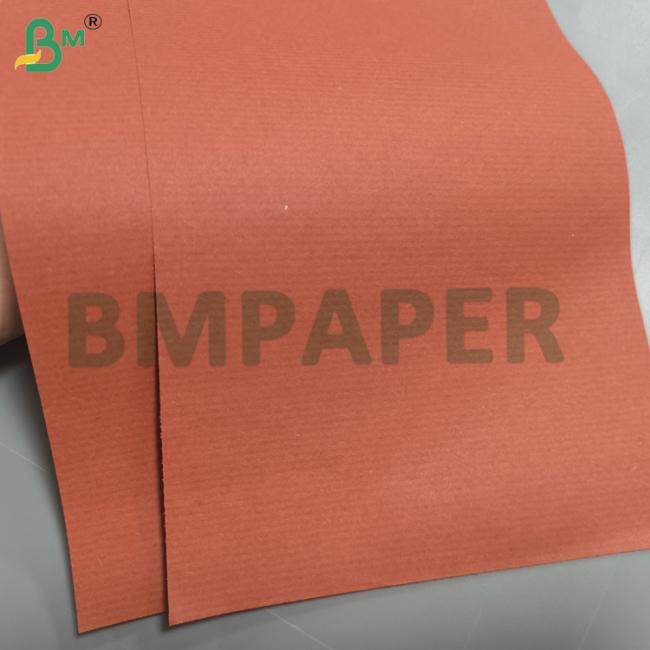 Red Striped Single Sided Wax Coated Kraft Paper 37gsm 42gsm For Wrapping Fruits Red Striped Single Sided Wax Coated Kraft Paper 37gsm 42gsm For Wrapping Fruits