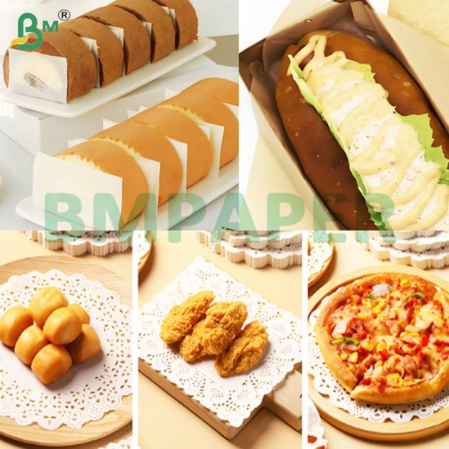 30-80gsm Oil Resistant Food Grade Paper Sheets for Food Packing 30-80gsm Oil Resistant Food Grade Paper Sheets for Food Packing