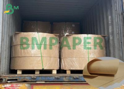 China 70grs 80grs Uncoated Brown Kraft Paper High Tensile Strength Kraft Paper For Tape for sale