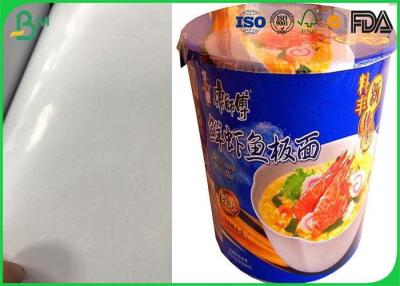 China OBA Free One Side Coated Art Paper , 100% Virgin Jumbo Roll Paper For Ice Cream for sale