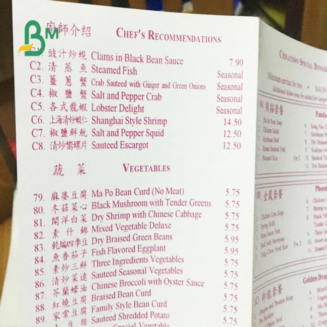 80um 100um 130um Tear not to Break PET Synthetic Paper for Menu 80um 100um 130um Tear not to Break PET Synthetic Paper for Menu