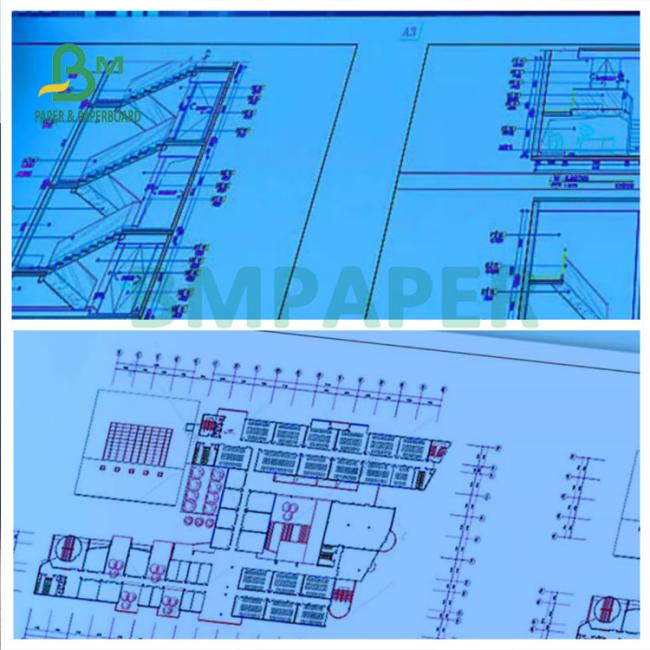One side blue Engineering Bond Paper for Engineering and Architectural Design One side blue Engineering Bond Paper for Engineering and Architectural Design