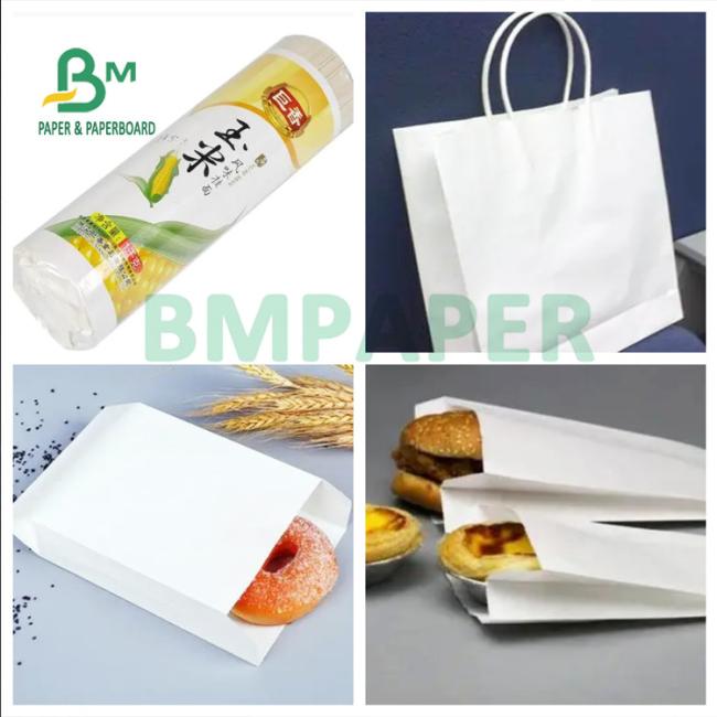 120gsm 150gsm Moisture Food Grade White Kraft Board for Bread Baking Bag 120gsm 150gsm Moisture Food Grade White Kraft Board for Bread Baking Bag