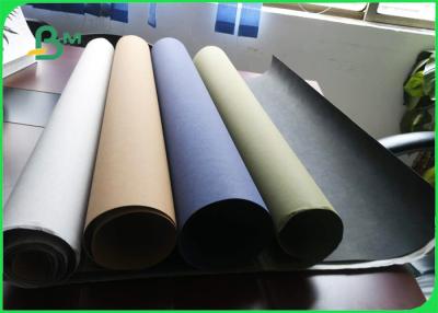 Cina tessuto bianco/blu/del nero di 0.55mm Kraft della fodera della carta per la cartella archivio/del sacchetto della spesa in vendita
