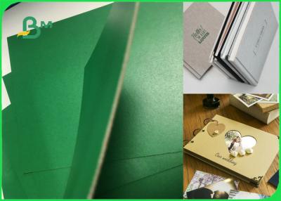 China 1 . 2 mm Good Stiffness Green Book Binding Board One Side Grey Board for sale