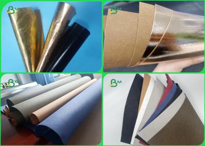 China 0.3 0.55 0.8mm Wear Resisting Rose Gold Color Washable Kraft Paper For Child Bags for sale