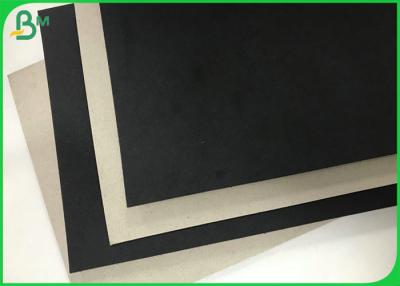 China Rigid Box Material 1.5mm 2mm Thick Black Clay Straw Grey Cardboard Paper for sale