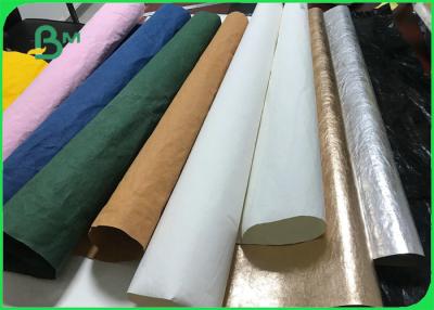 China Durable Colour Washable Kraft Tex Paper Rolls For DIY Fashion Paper Bags for sale