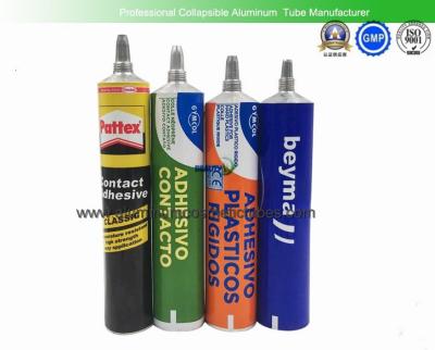 China Empty Glues Aluminum Squeeze Tubes 80ml Light Weight Recyclable Corrosion Resistant for sale