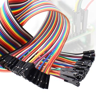 China 1.25mm 40PIN Flat Rainbow Ribbon Cable Dupont Line Breadboard GPIO Cables for sale