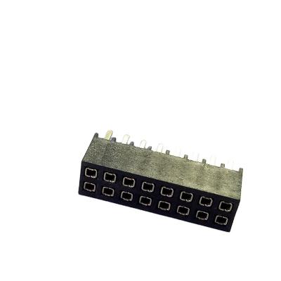 China 2.54mm Pitch Double Row Pin Header , 2-50Pin Box Header Connector for sale