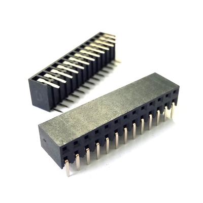 China SMT 1.27mm Box 10 Pin Female Header Connector Dual Side for sale