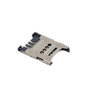 China 6p SIM Card Sockets Flip Type Micro Sim Card Holder Connector ROHS for sale
