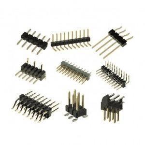 China UL94V-0 Dip PCB Male 1.27 Mm Pitch Pin Header Connectors Single / Double Row for sale
