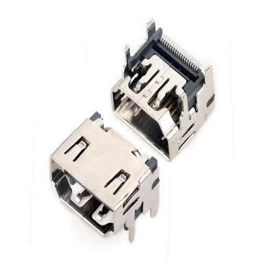 China 19 Pin Mini DP To HDMI Cable Connectors Adapter Type C Horizontal Socket Connector for sale
