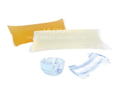 China Yellow And Water Transparent Thermoplastic Rubber Based For Baby Diapers, Adult Diapers And Pull Up Diapers for sale