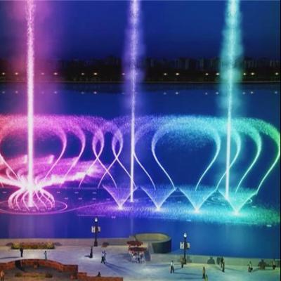 Китай Seafountain rainbow straight spray cross swing park music fountain продается