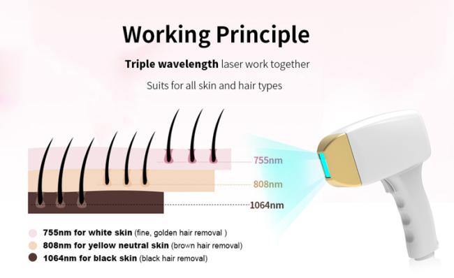 Diode Laser Hair Removal System Genuine Imported 808nm Titanium Laser Hair Removal