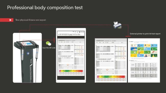 Hot Sale Digital Human Body Composition Analyzer Machine Price Weight Test System