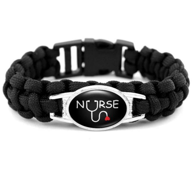 Custom Fashion Handmade 550 Paracord Survival Bracelet with Charm