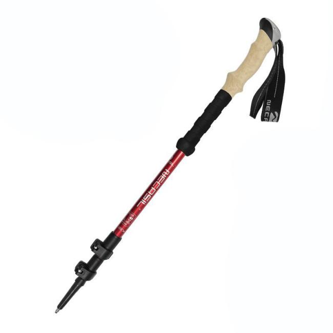 Outdoor Camping Adjustable Folding Trekking Pole Aluminum Walking Stick