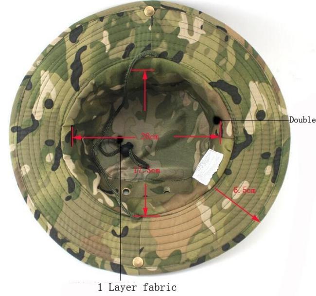 Outdoor Camping Fishing Hat Nylon Breathable Boonie Cap