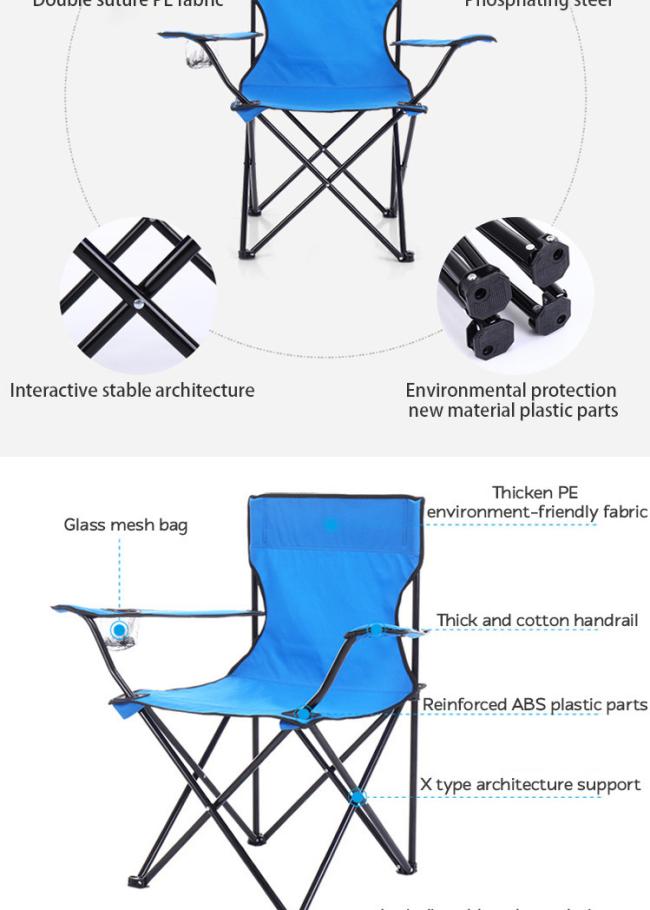 Wholesale Lightweight Folding Picnic Fishing Chair Beach Camping Chair for Outdoor