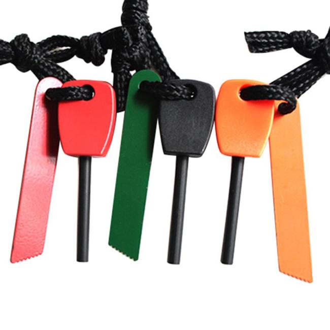 Outdoor Camping Fire Starter with Striker Portable Survival Magnesium Flint Rod