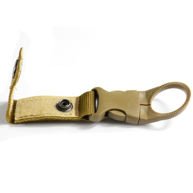 Outdoor Tactical Nylon Strap Keychain Water Bottler Holder Clip