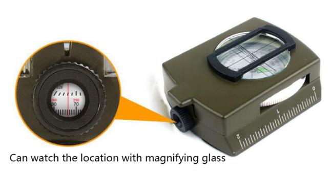 Professional Outdoor Metal Tactical Compass Alloy Us Type Multifunctional Pocket Compass