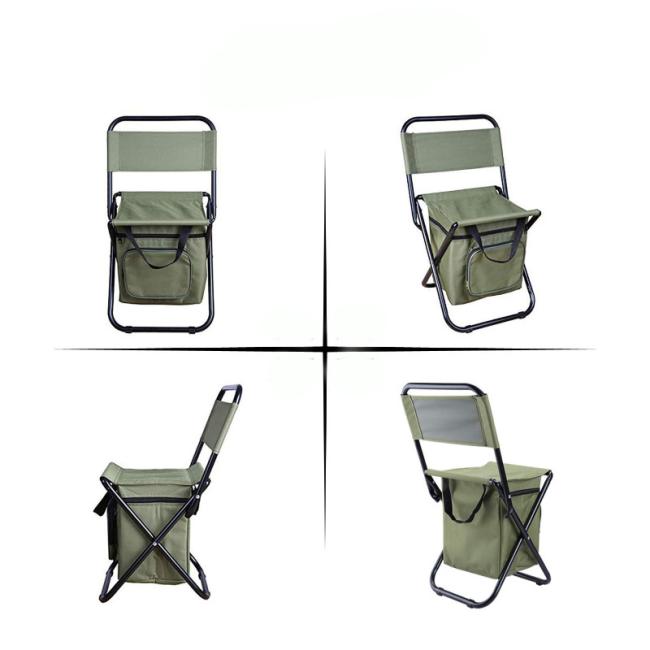 Camping Folding Chair Aluminum Alloy Portable Oxford Ultralight Chair for Outdoor