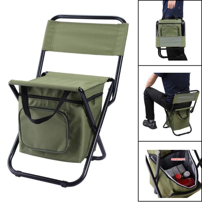 Camping Folding Chair Aluminum Alloy Portable Oxford Ultralight Chair for Outdoor
