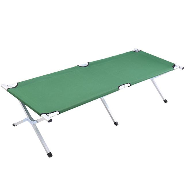 Outdoor Aluminum Foldable Cot 600d Oxford Camping Folding Bed
