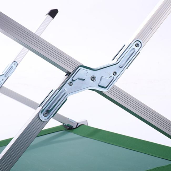 Outdoor Aluminum Foldable Cot 600d Oxford Camping Folding Bed