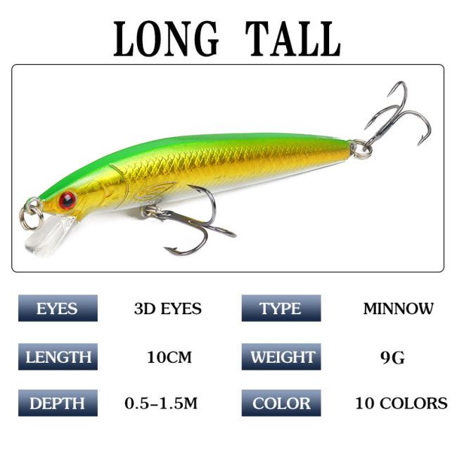Artificial Plastic Fishing Lure 10cm Hard Fishing Bait