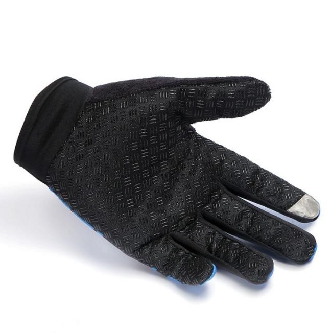Bicycle Gloves Full Finger Mens Touch Screen Polyester Bike Glove for Cycling