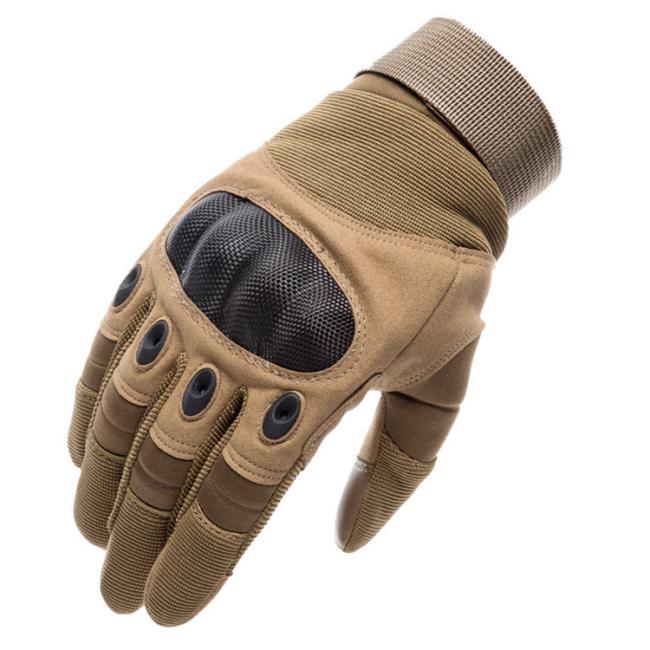 Outdoor Full Finger Touch Screen Motorcycle Glove Anti-Slip Leather Tactical Glove