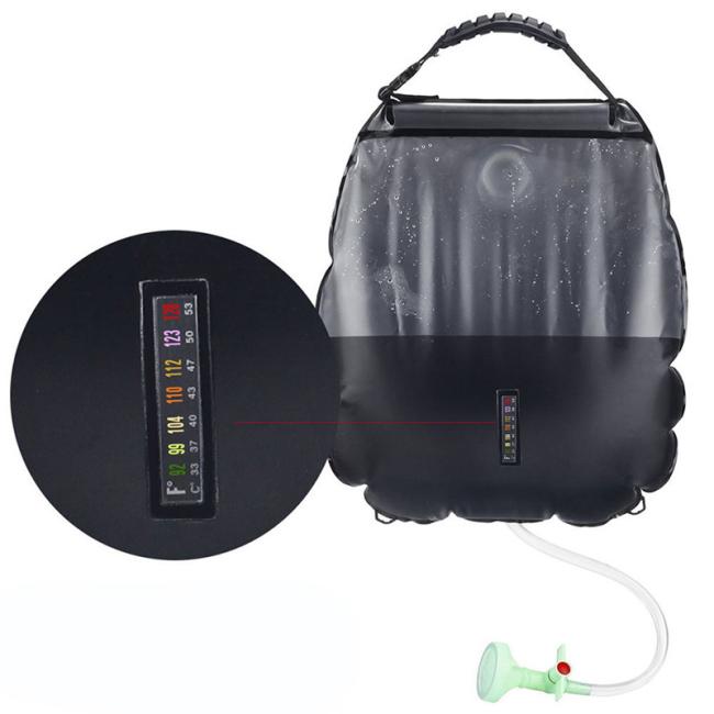 Outdoor Portable Travel Solar Camping Shower 20L PVC Hanging Shower Bag