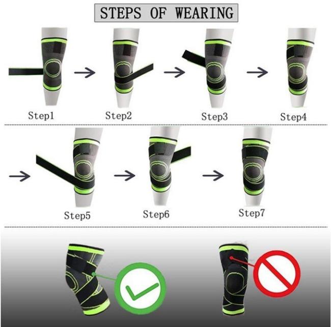 Sport Knee Pads Nylon Knee Support Brace for Running
