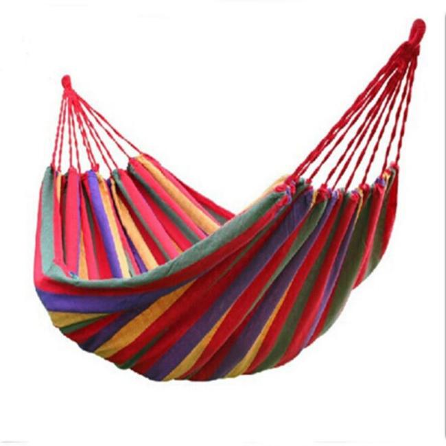 Outdoor Canvas Cotton Hammock Portable Camping Hammock